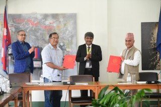 नेपाल वातावरण पत्रकार समूह र काठमाडौं विश्वविद्यालयबीच सात बूदे समझदारी पत्रमा हस्ताक्षर सम्पन्न