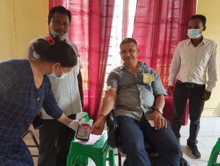 ब्यबसायी  हरिमोहनले गरे ९० औं पटक रक्तदान बिराटनगरमा