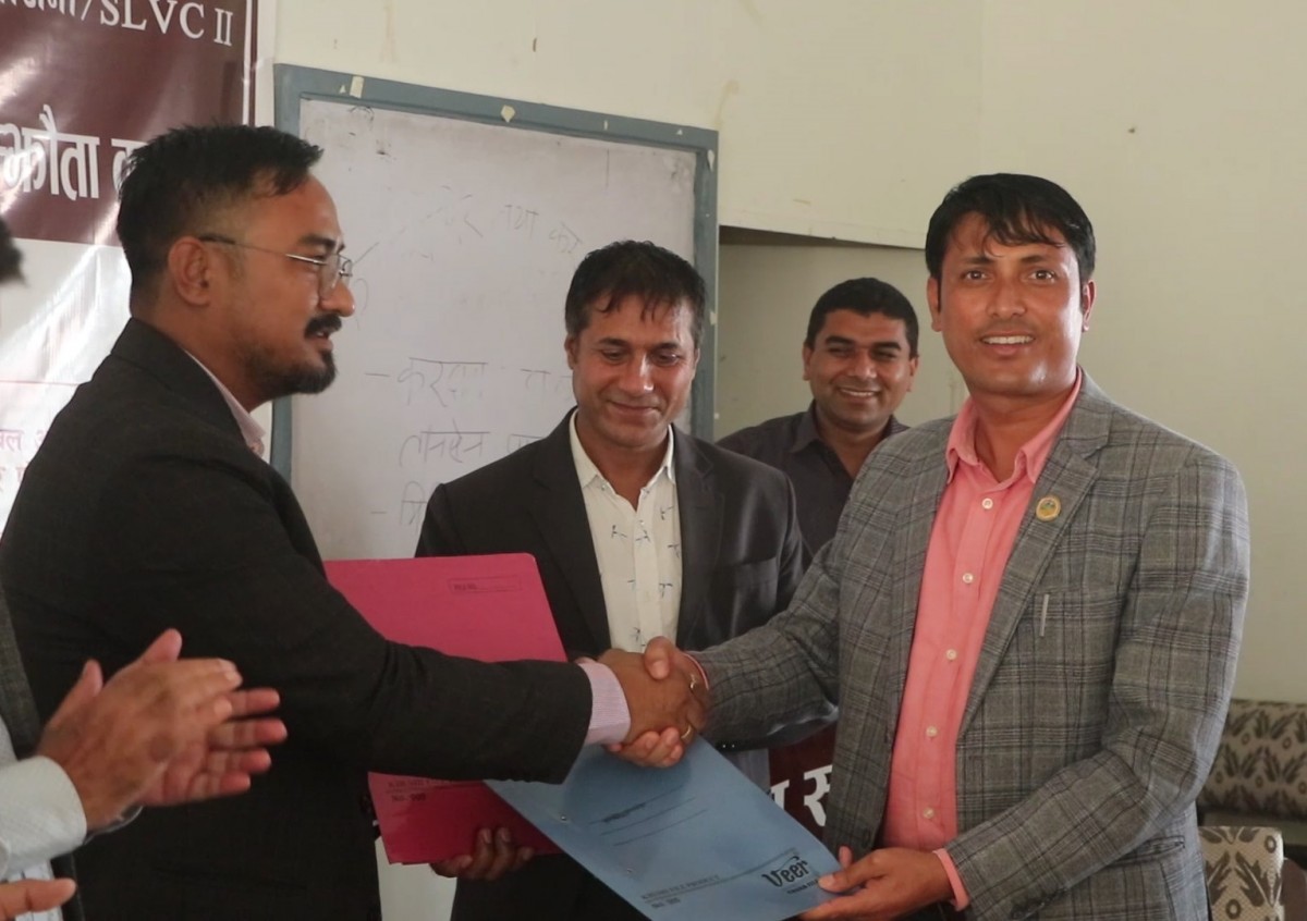गुल्मीका बाख्रापालक किसानलाई ग्लोबल आइएमई बैंकमार्फत सहुलियत ऋण