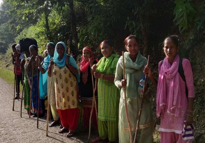 महिला हिंसा बिरुद्ध महिला टोली न्याय माग्न पैदलै काठमाण्डौमा 