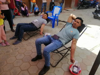 संचित साकोसको १३औं वार्षिकोत्सवमा रक्तदान तथा स्वास्थ्य शिविर