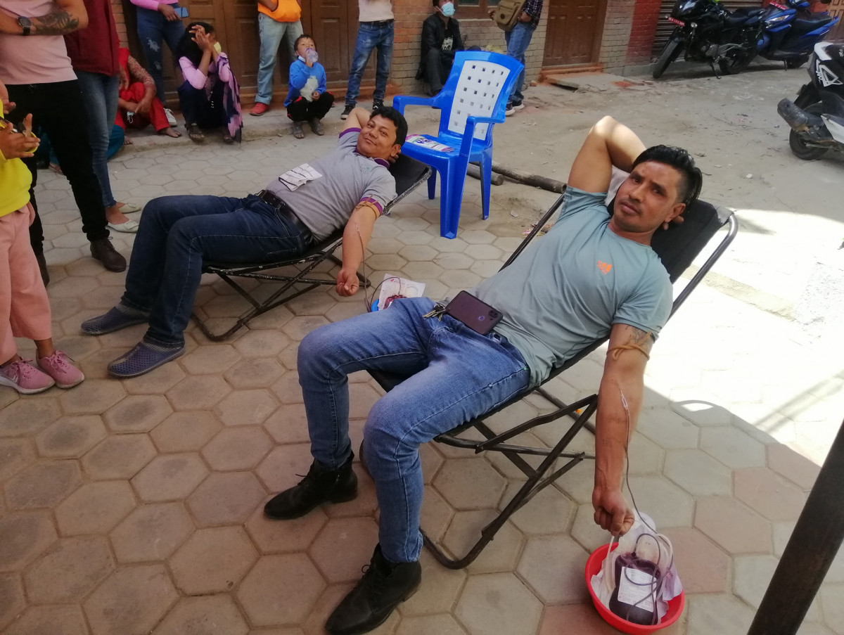 संचित साकोसको १३औं वार्षिकोत्सवमा रक्तदान तथा स्वास्थ्य शिविर