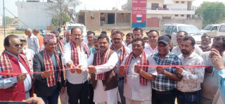 अलिशा सप्लायर्सले  बनाको बसपार्क सांसद शाहद्वारा उद्घाटन