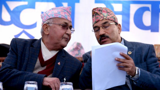 ओली र थापा एकै ठाउँ, सूर्य चिन्ह लिएर चुनाव लड्ने