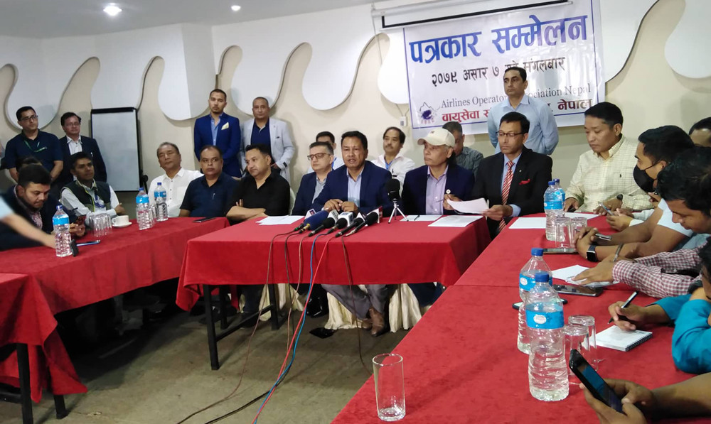 माग पुरा नभए भोलीदेखि  हवाई सेवा बन्द गर्ने चेतावनी