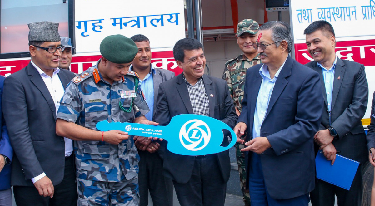 आइएमई मोटर्सद्वारा विपद् सामुहिक उद्वार भेहिकल हस्तान्तरण 