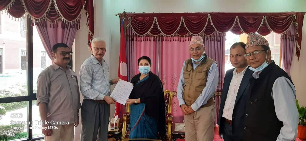 नागरिकता बिधेयक प्रमाणिकरण नगर्न राष्ट्रपति समक्ष पाँच बामको ज्ञापन,  राष्ट्रपति गम्भीर  र चिन्तित रहेको अनुभूति