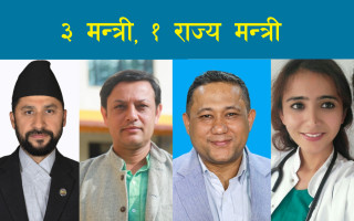 रा.स्व.पा. लाइ गृह, शिक्षा र श्रम, स्वास्थ्य राज्यमन्त्रीमा तोशिमा