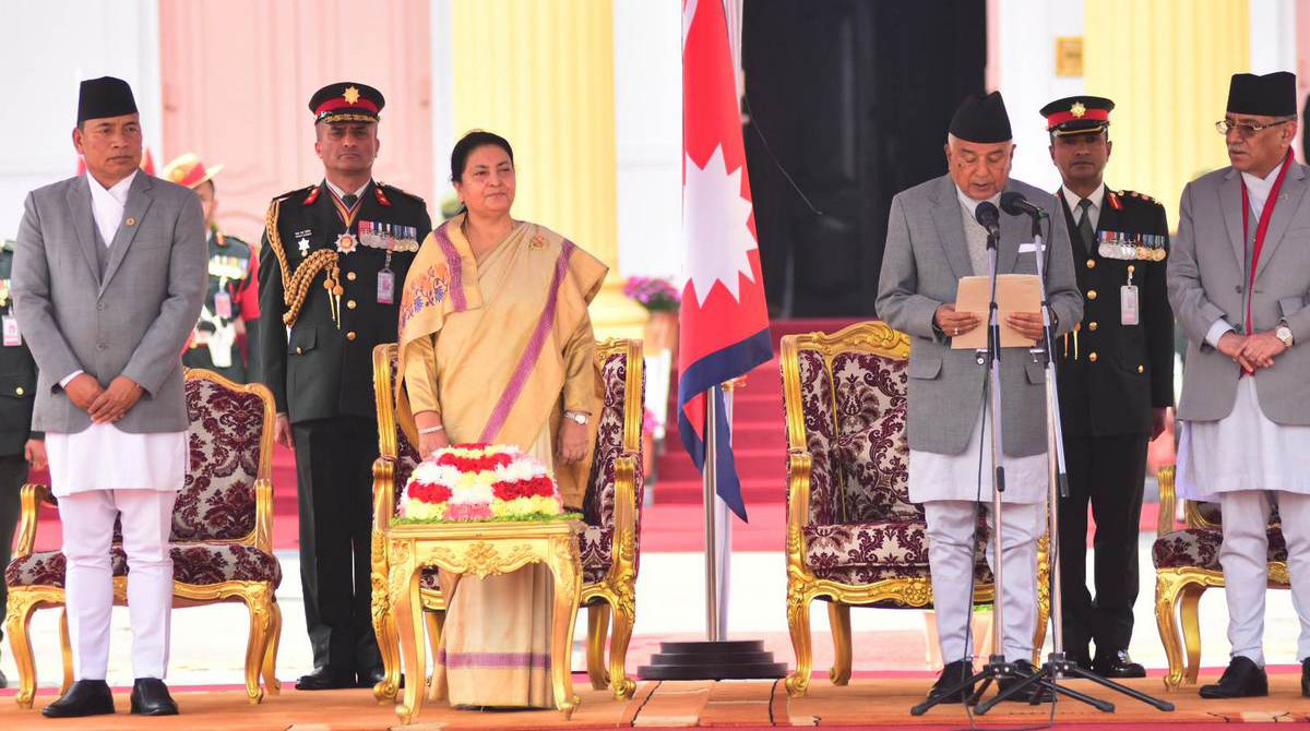 राष्ट्रपति पौडेलले लिए सपथ, आजबाट शीतल निवासमा