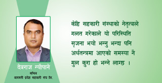 राजनीतिक दलहरुलाइ एकैठाउँ राखेर सहकारीबारे साझा धारणा बनाउनुपर्छ
