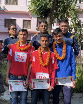 खुल्ला दौड प्रतियोगितामा नव जागरण साकोसका सदस्यले गरे हियाट्रिक 