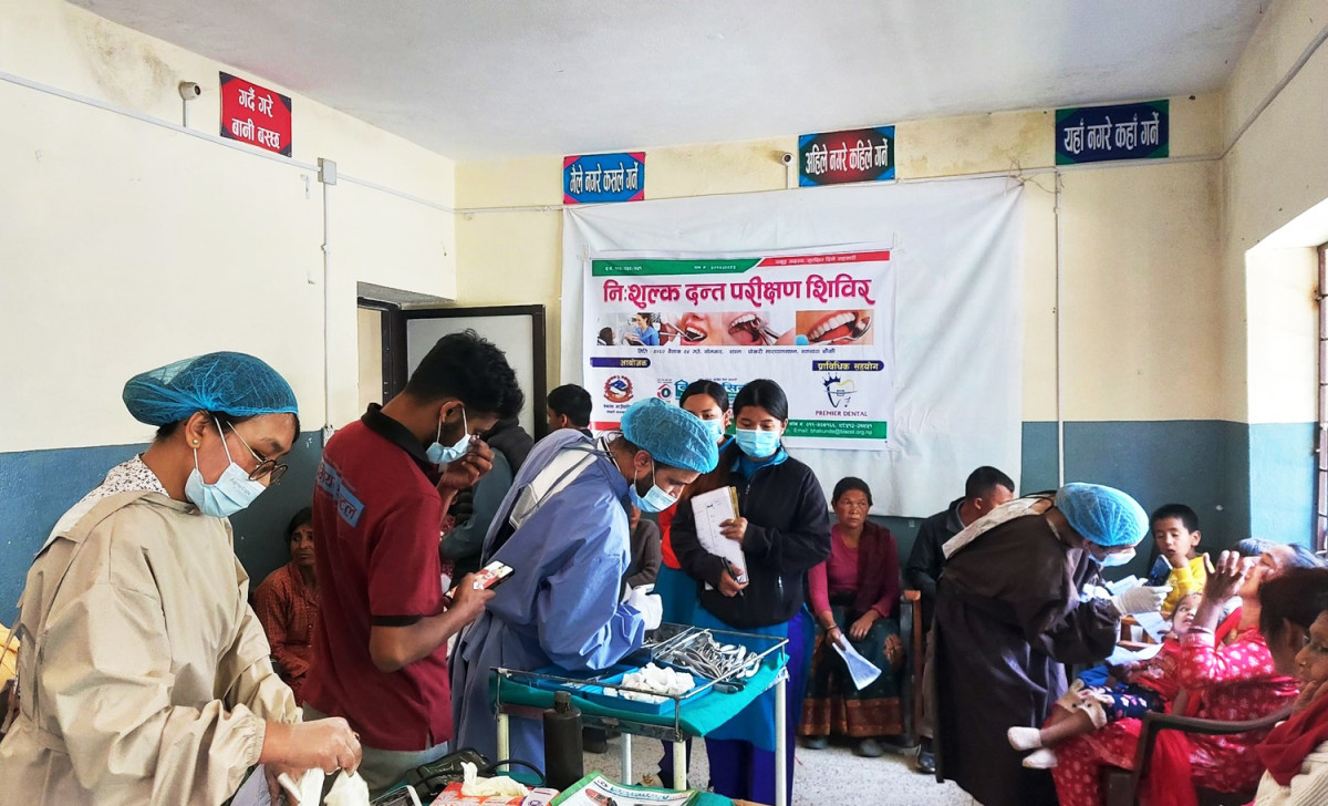 बिन्धवासिनी साकोसको आयोजनामा निःशुल्क दन्तशिविर