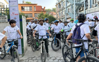 वातावरण दिवसको अवसरमा सांग्रिला डेभलपमेन्ट बैंकले गर्‍यो साइकल र्‍याली