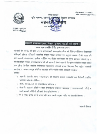 विभागले भन्यो: एक करोडभन्दा माथि गरेको ऋण लगानीेको विवरण देउ