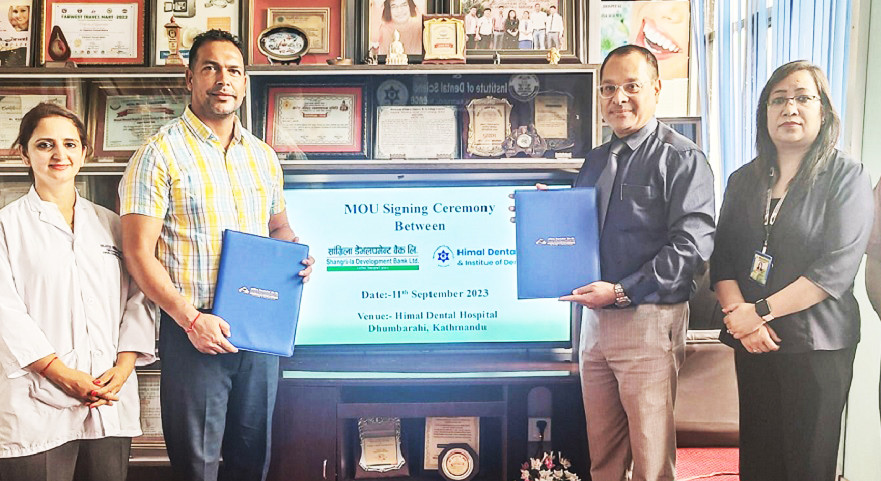 सांग्रिला डेभलपमेन्ट र हिमाल डेन्टल सहकार्य, उपचारमा २० प्रतिशतसम्म छुट