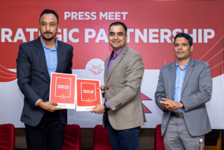 क्रिकेटर करन केसी र सोमपाल कामी आईएमई ग्रुपको ब्राण्ड एम्ब्यासडर