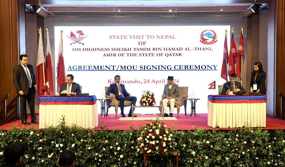 नेपाल र कतारबीच द्विपक्षीय लगानी र सहकार्यको सहमति
