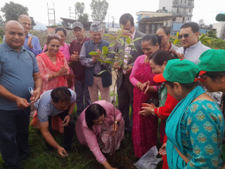 बागमती प्रदेश सहकारी संघको पाँचौं स्थापना दिवमा वृक्षारोपण