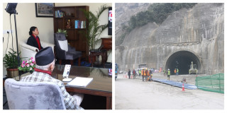 सिद्धबाबा सुरुङमार्गको प्रधानमन्त्री ओलीद्वारा   ब्रेक थ्रु
