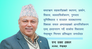 सहकारी दिवसमा नेफ्स्कूनको सन्देशः साकोसको विकासमा निरन्तर प्रतिवद्धता