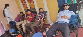 आयाम साकोस र बासुकी बचत समुहको संयुक्त आयोजनामा ८४ जनाले गरे रक्तदान