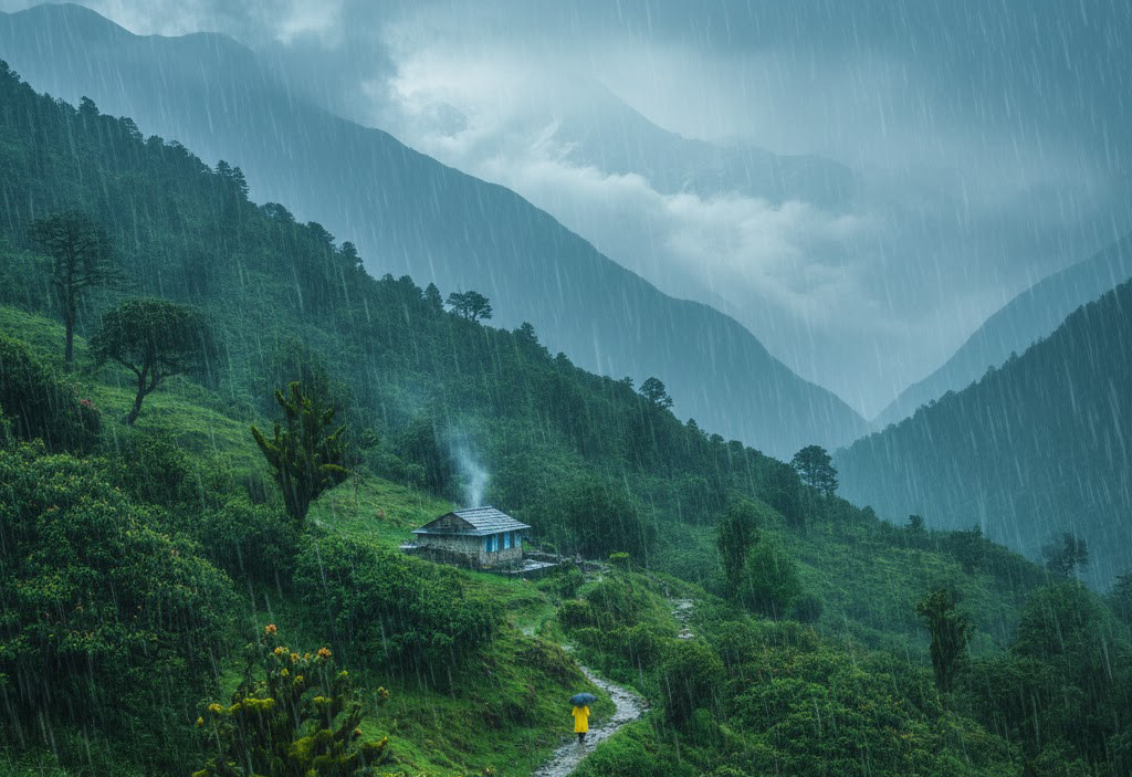 देशभर वर्षा सुरु, ४४ जिल्लामा उच्च सतर्कता