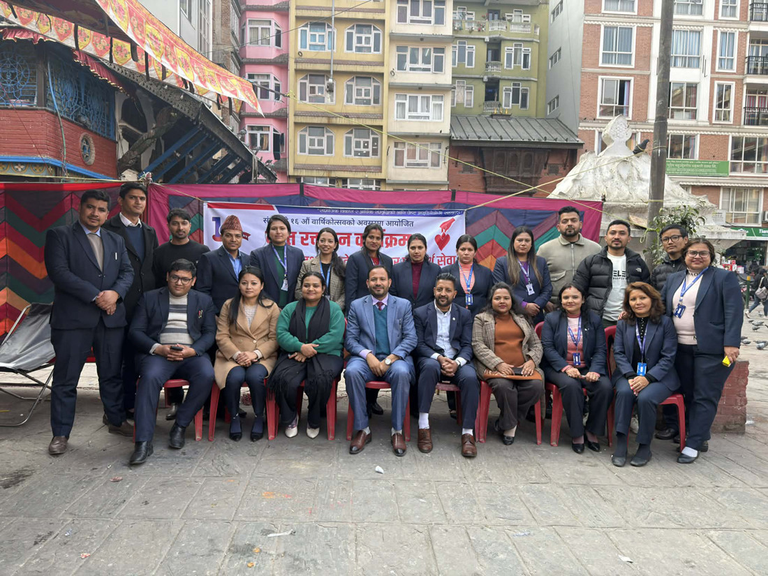 जेष्ट आइडियोलोजी साकोसको १६ औं वार्षिकोत्सवको अवसरमा रक्तदान तथा स्वास्थ्य शिविर आयोजना