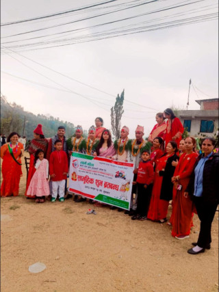 लक्ष्मी महिला साकोसद्वारा  सामुहिक ब्रतबन्ध  आयोजना