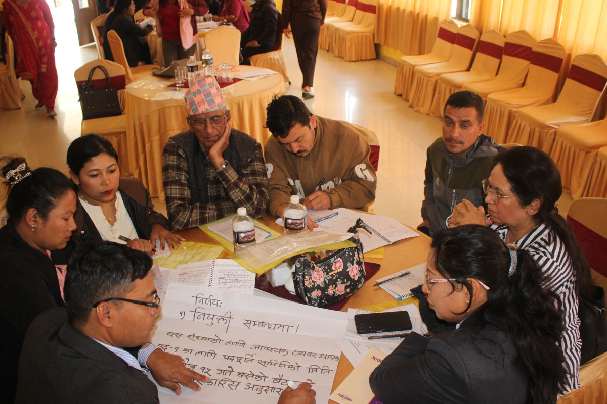 सहकारीहरूमा स्पष्ट निर्णय लेखनको अभावः सुधारका लागि भक्तपुरमा बचत संघद्वारा तालिम