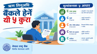 ऋण लिनुअघि बैंकले हेर्ने यी कुरा थाहा पाइराख्नुस्
